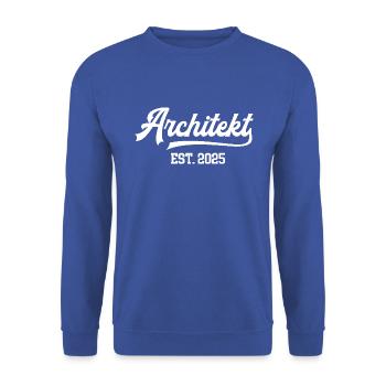 Architekt Architekturstudium Student Architektur - Unisex Pullover - Royalblau - Vorne - Alina (178cm) & Michal (187cm)