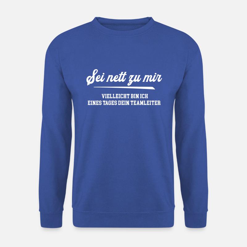 Team Kollege Beförderung Teamleiter Teamleitung - Unisex Pullover - Royalblau