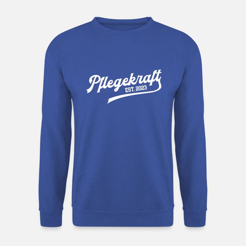 Pflegekraft 2023 Pflegehelferin Glückwunsch PFK - Unisex Pullover - Royalblau