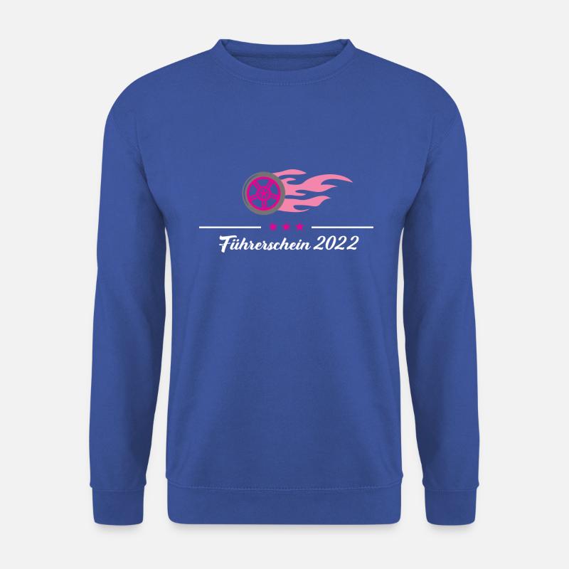 Führerschein bestanden 2022 endlich Autofahrer - Unisex Pullover - Royalblau