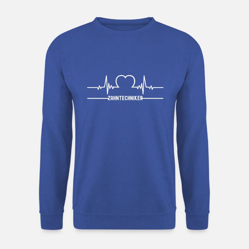 Zahntechniker Herzschlag Herz EKG Zahntechnik - Unisex Pullover - Royalblau