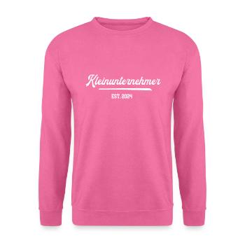 Kleinunternehmer 2024 Firma Gründen Unternehmer - Unisex Pullover - Pink - Vorne