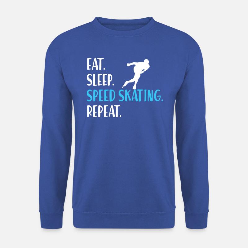 Eisschnelllauf Eissschnelllaufen Ice Speed Skating - Unisex Pullover - Royalblau