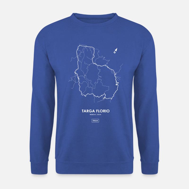 TARGA FLORIO Streckenplan - Unisex Pullover - Royalblau