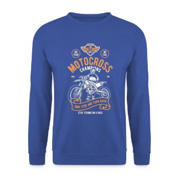 Motocross Champions - Unisex Sweatshirt - royal blue - Front - Alina (178cm) & Michal (187cm)