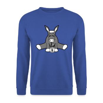 drink cocktail drink thirst holiday alcohol delicious - Unisex Sweatshirt - royal blue - Front - Alina (178cm) & Michal (187cm)