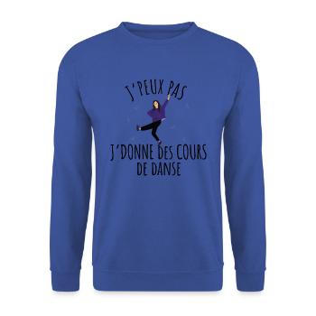 JPP PROF DANSE - Sweat-shirt Unisexe - bleu royal - Devant - Alina (178cm) & Michal (187cm)