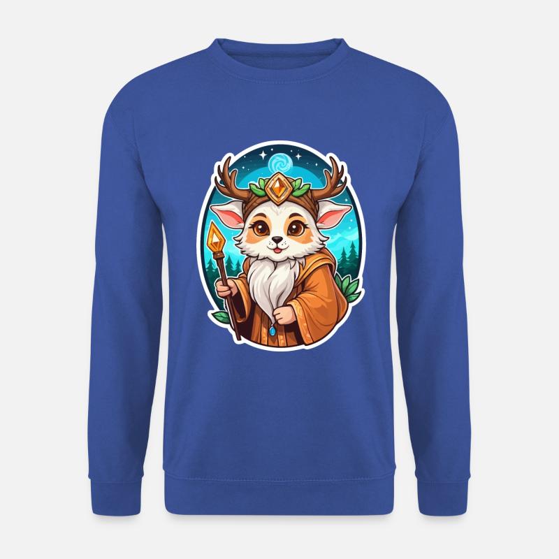 Druide Niedlich Illustration - Unisex Pullover - Royalblau