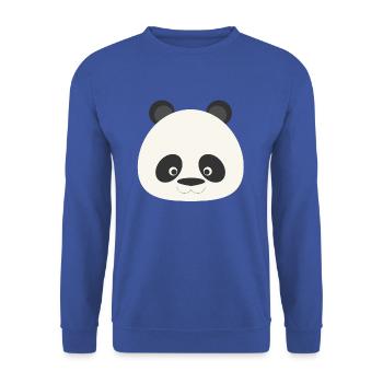 Panda - Sweat-shirt Unisexe - bleu royal - Devant - Alina (178cm) & Michal (187cm)