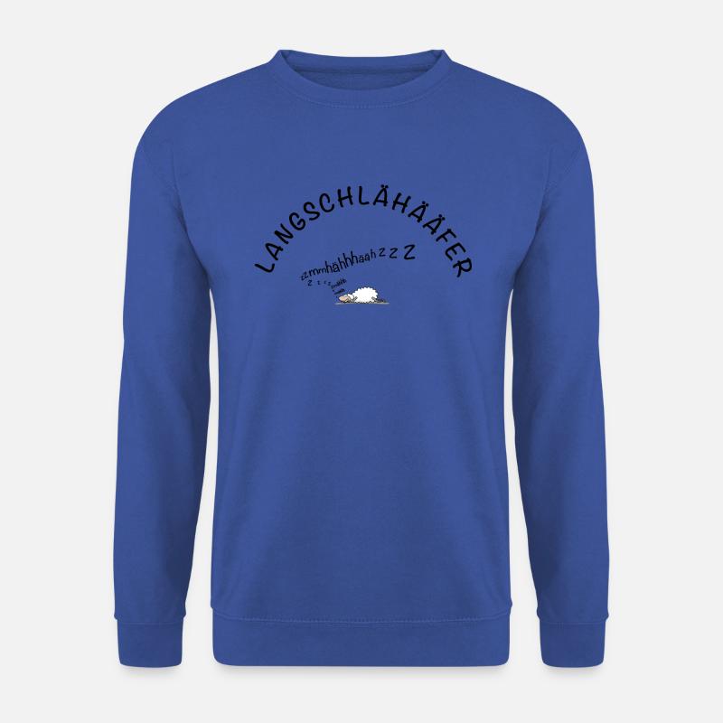 Langschläfer Schaf Wortspiel - Unisex Pullover - Royalblau