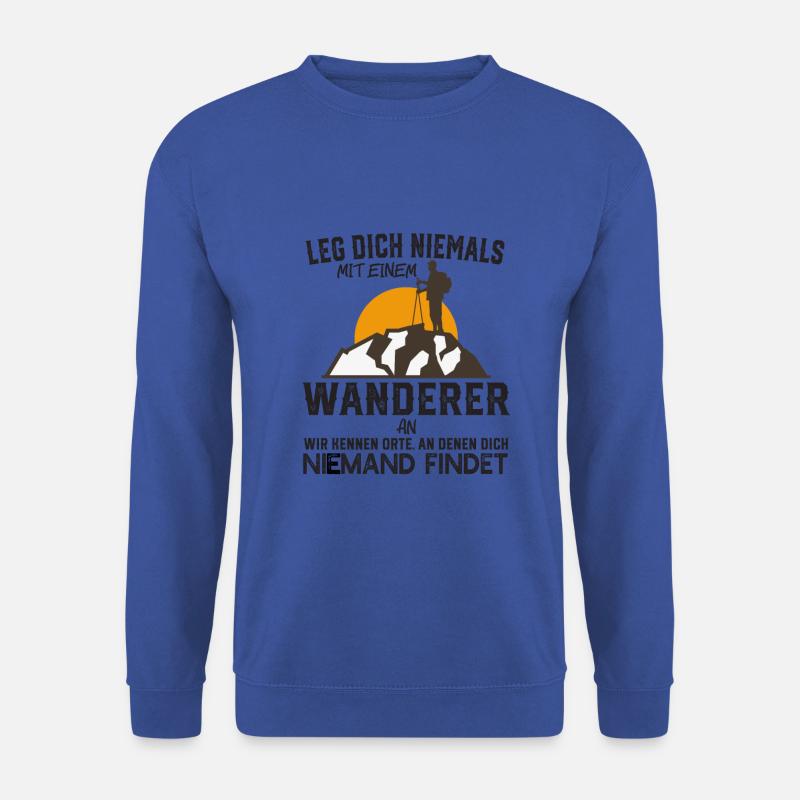 Wandern Lustiger Spruch Geschenk - Unisex Pullover - Royalblau