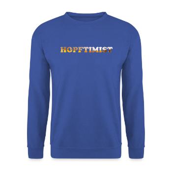 Hopftimist – Simple beer shirt for connoisseurs - Unisex Sweatshirt - royal blue - Front - Alina (178cm) & Michal (187cm)