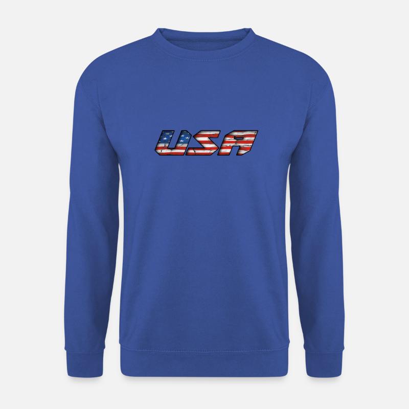 USA - Unisex Pullover - Royalblau