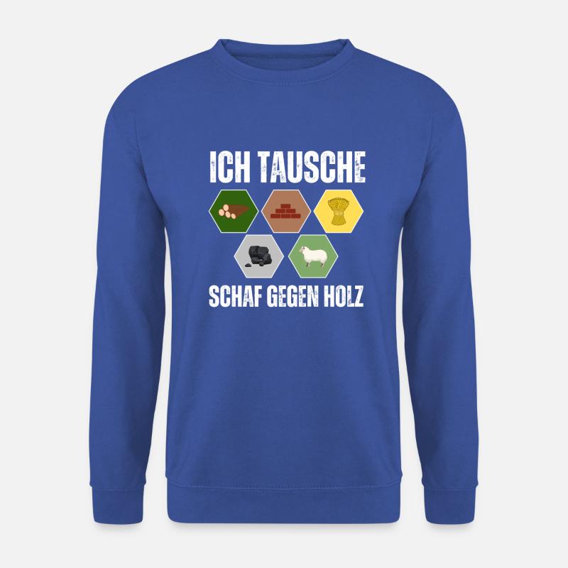 Brettspiel, Siedler, Freunde, Geschenk - Unisex Pullover - Royalblau