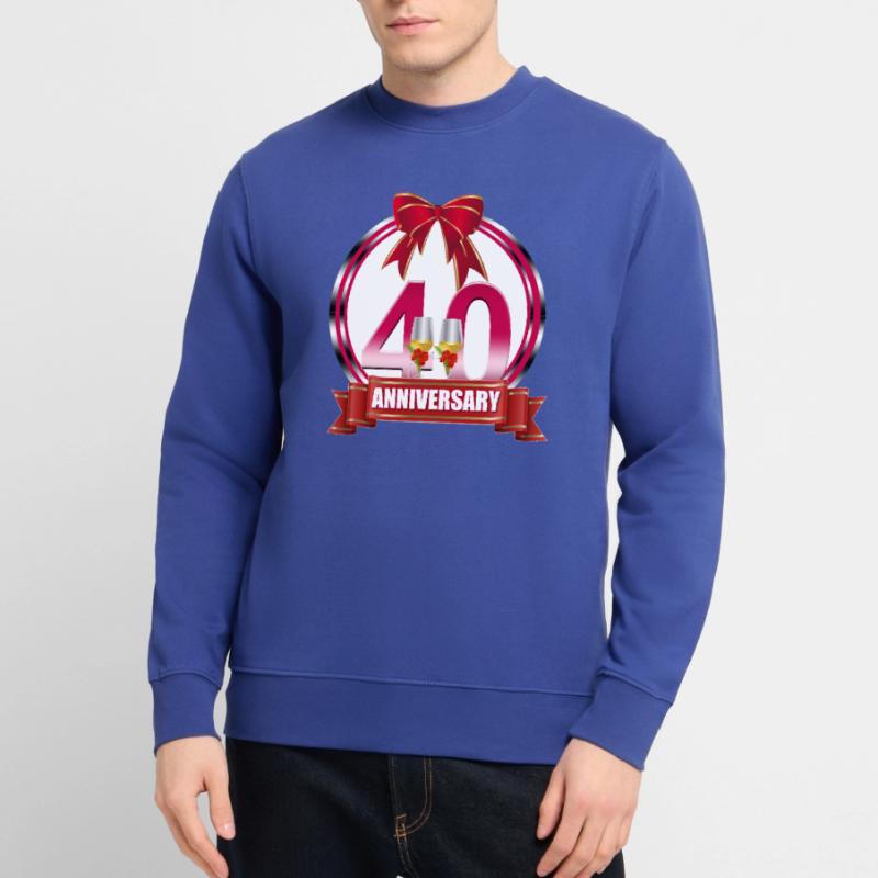 40th wedding Anniversary Ruby wedding anniversary Unisex Sweatshirt