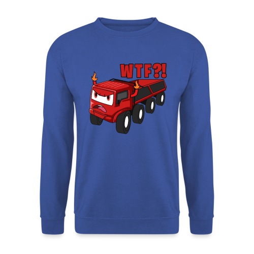 WTF ?! ANGRY TRUCK 8X8 EMOJI - Unisex Pullover