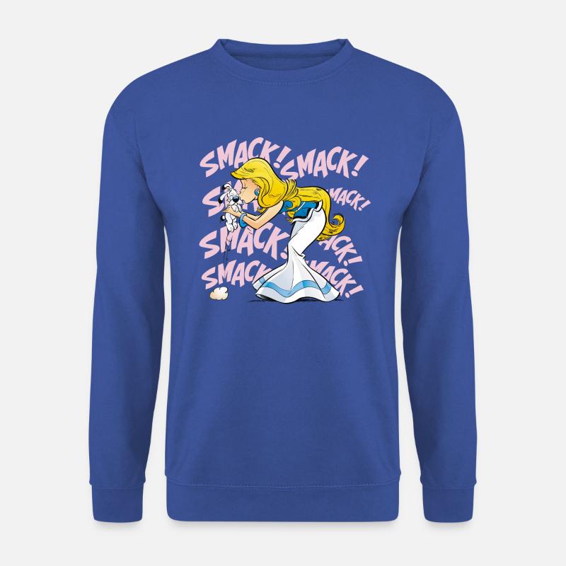 Asterix & Obelix - Falbala avec Idefix - Sweat-shirt Unisexe - bleu royal