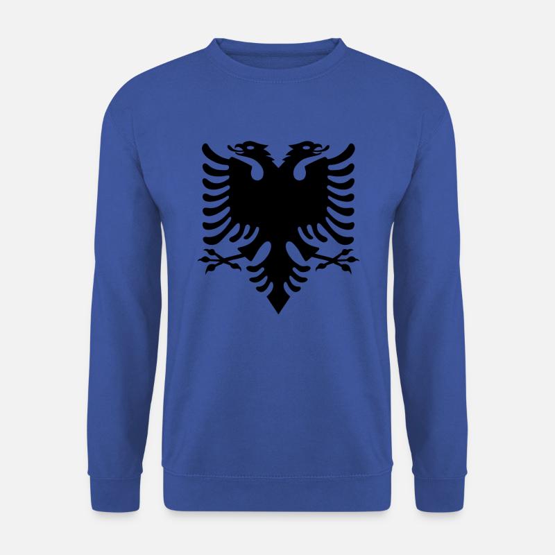 schwarzer albanischer doppelkopfadler Eagle - Unisex Pullover - Royalblau