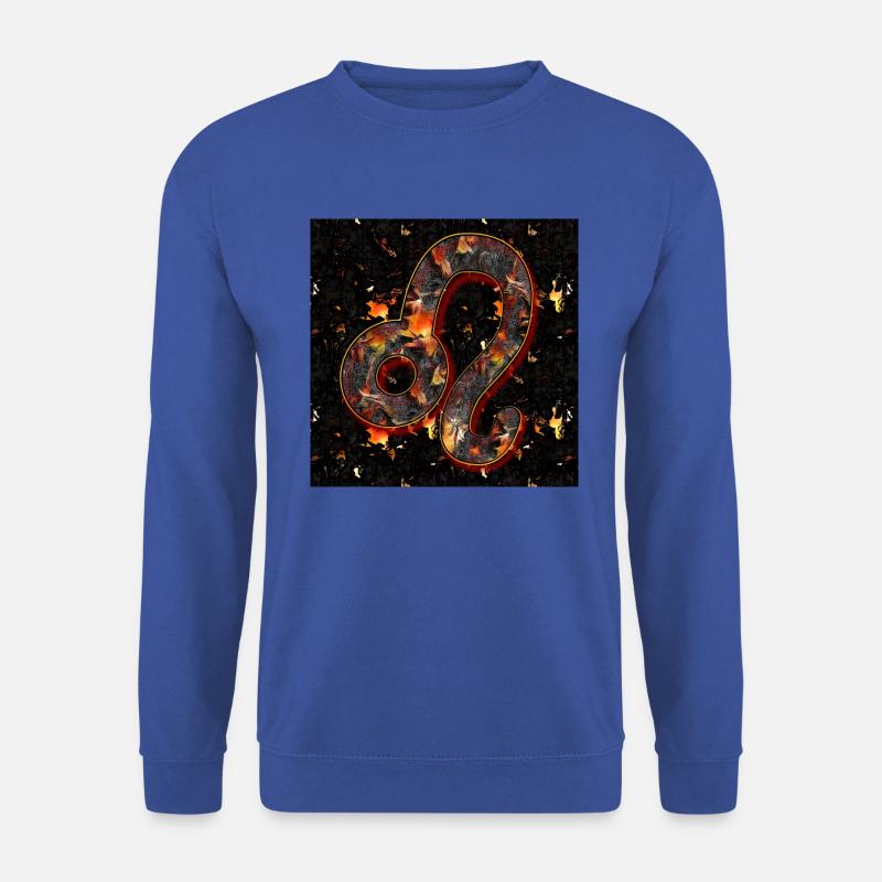 Sternzeichen Löwe / Zeichen - Abbild - 2023 - Unisex Pullover - Royalblau