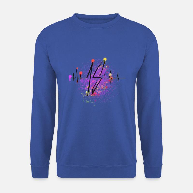 18 Geburtstag Herzschlag Heartbeat - Unisex Pullover - Royalblau