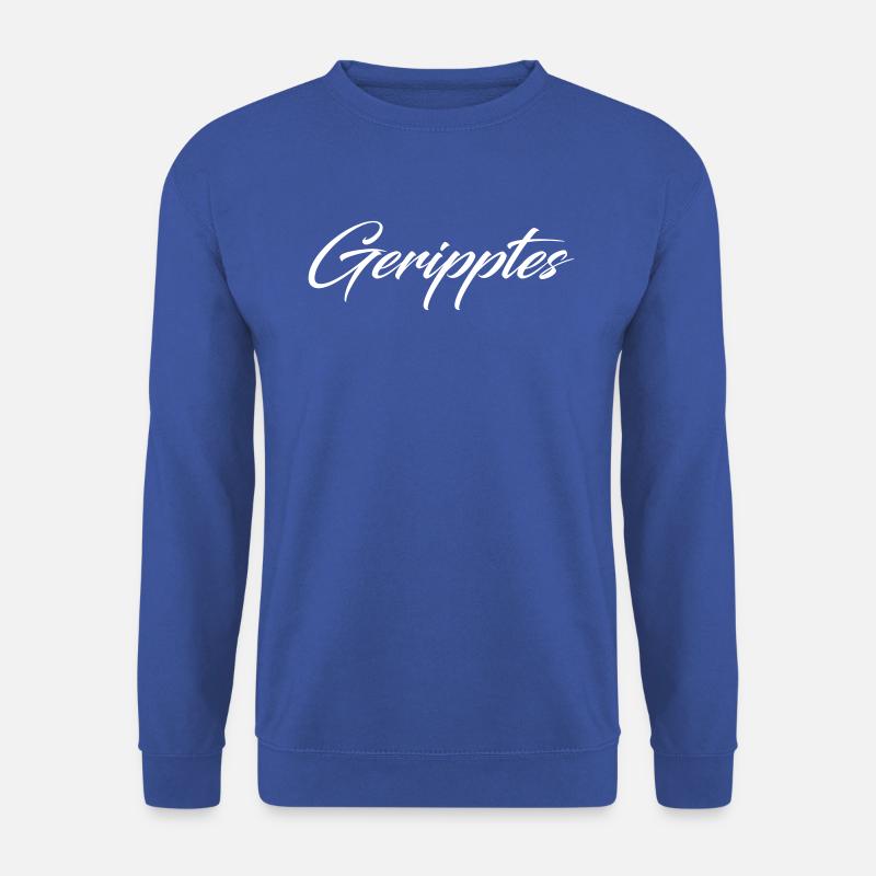Geripptes - Unisex Pullover - Royalblau
