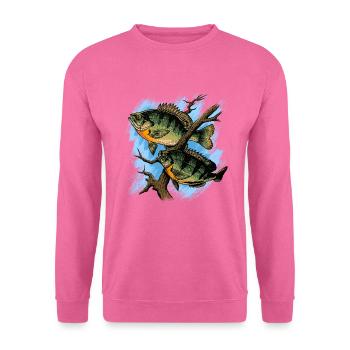 Bluegill Illustration Angeln Pullover Design - Unisex Pullover - Pink - Vorne