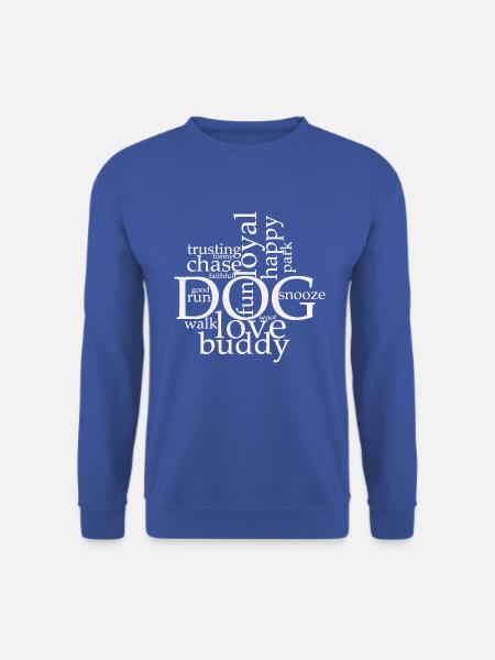 Love Dogs -So viele Gründe warum man Hunde einfach - Unisex Pullover - Royalblau