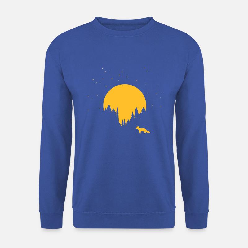 Fox and Moon - Unisex Sweatshirt - royal blue