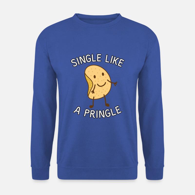 Single like a Prongle | funny Shirt Design | Chips - Unisex Pullover - Royalblau