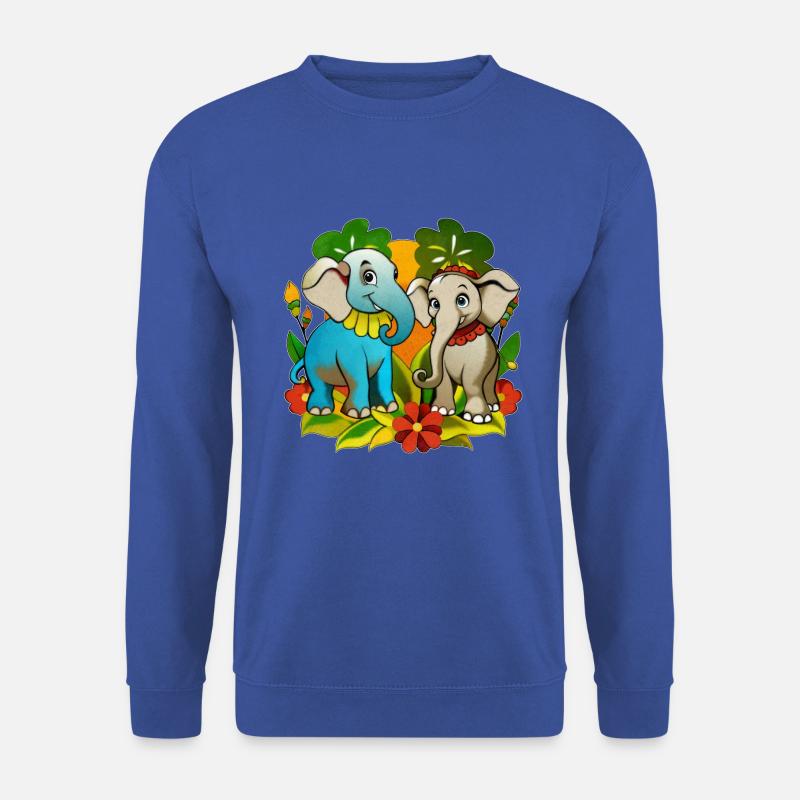 Two cute elephants - Unisex Sweatshirt - royal blue