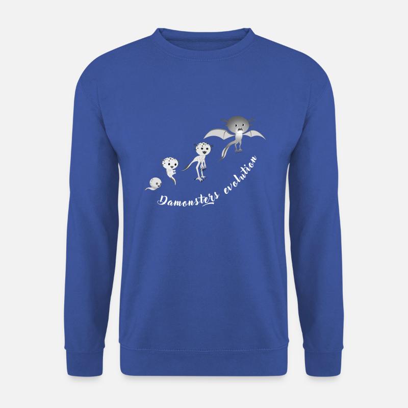 L’évolution de Damonsters - Sweat-shirt Unisexe - bleu royal