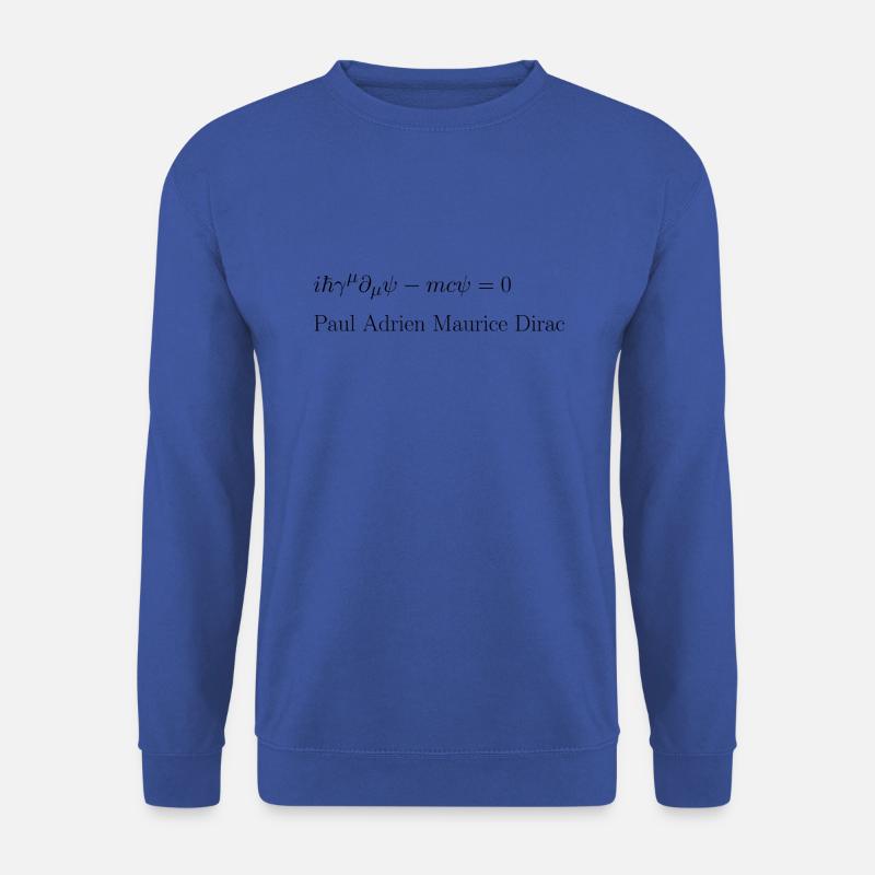 Paul Adrien Maurice Dirac - Gleichung - Unisex Pullover - Royalblau