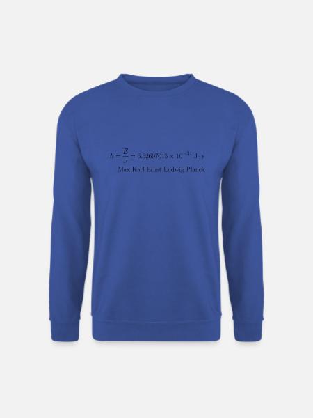 Max Planck - Unisex Pullover - Royalblau