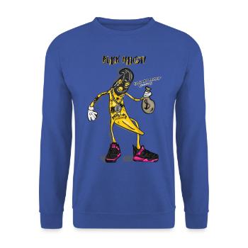 BANANEN-OG - Unisex Pullover - Royalblau - Vorne - Alina (178cm) & Michal (187cm)
