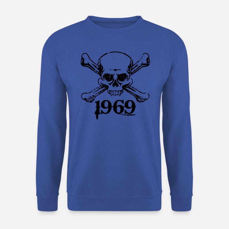 Skull 1969 Totenkopf Vampier Pirat - Unisex Pullover - Royalblau