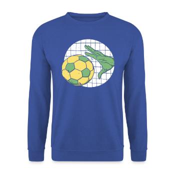 Joueur de handball Handball Ball Outfit HandballEr - Sweat-shirt Unisexe - bleu royal - Devant - Alina (178cm) & Michal (187cm)