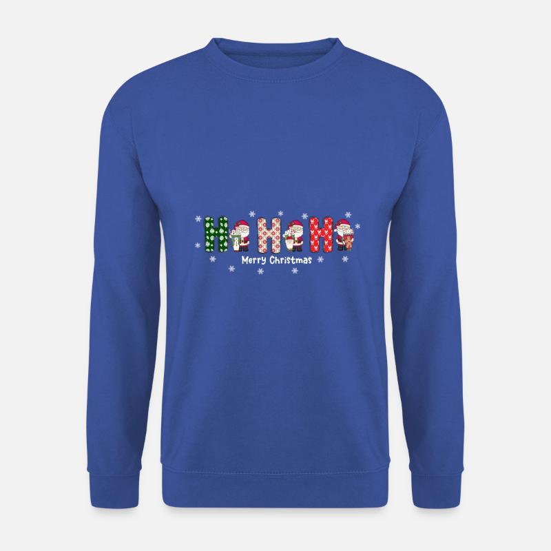 Frohe Weihnachten Weihnachtsmann Hohoho - Unisex Pullover - Royalblau