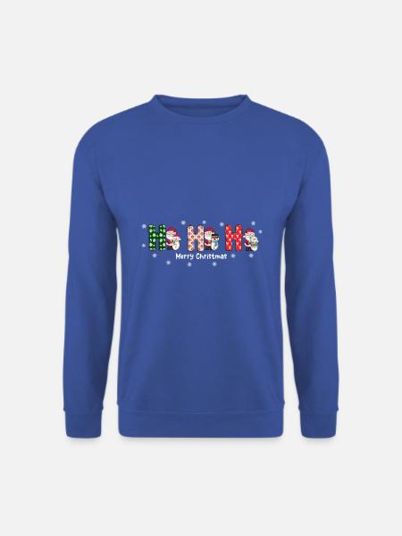 Frohe Weihnachten Weihnachtsmann Hohoho - Unisex Pullover - Royalblau