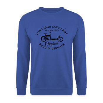Vélo cargo Long John - Sweat-shirt Unisexe - bleu royal - Devant - Alina (178cm) & Michal (187cm)