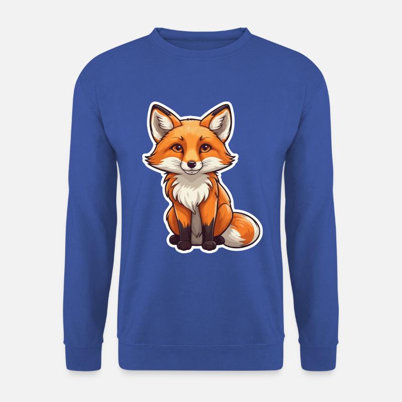 Fuchs Illustration - Unisex Pullover - Royalblau