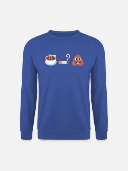 Kaffee, Kippe, K*cken - Unisex Pullover - Royalblau