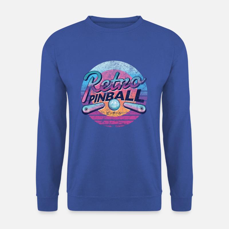 Retro Pinball Flipper Spielautomat Retro vintage - Unisex Pullover - Royalblau