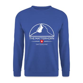 Matterhorn Zermatt Alps Switzerland Switzerland - Unisex Sweatshirt - royal blue - Front - Alina (178cm) & Michal (187cm)