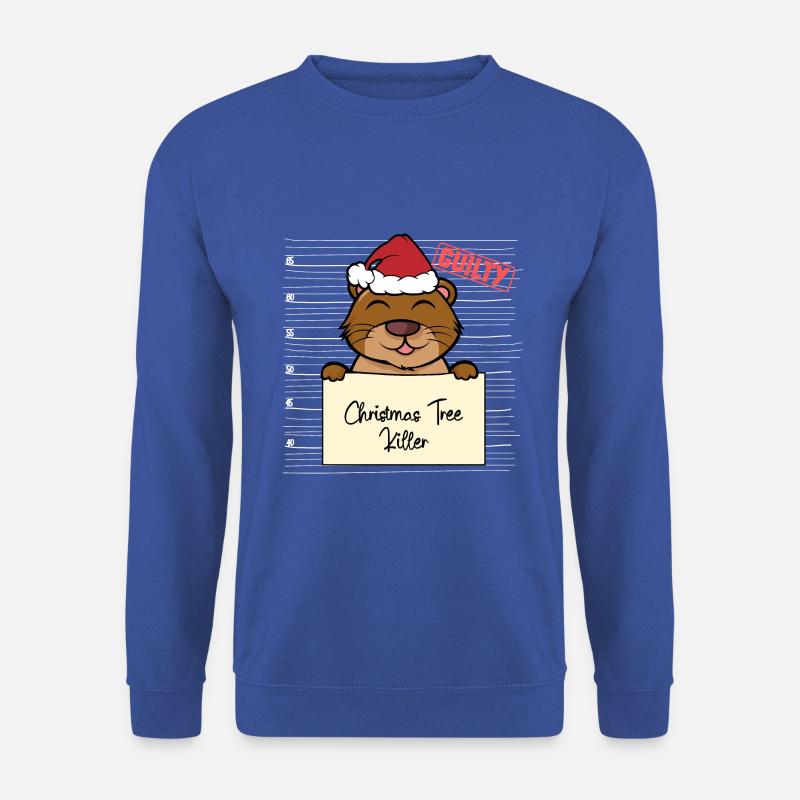Weihnachtsbaum Umschubser Seeotter - Unisex Pullover - Royalblau