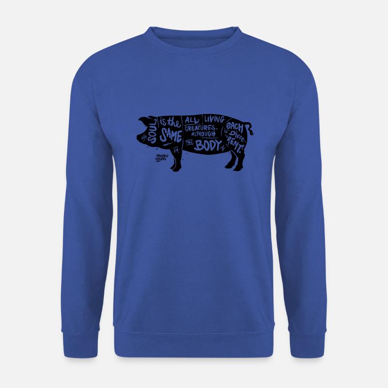 Vegan - "The Soul is the same ..." - Unisex Sweatshirt - royal blue
