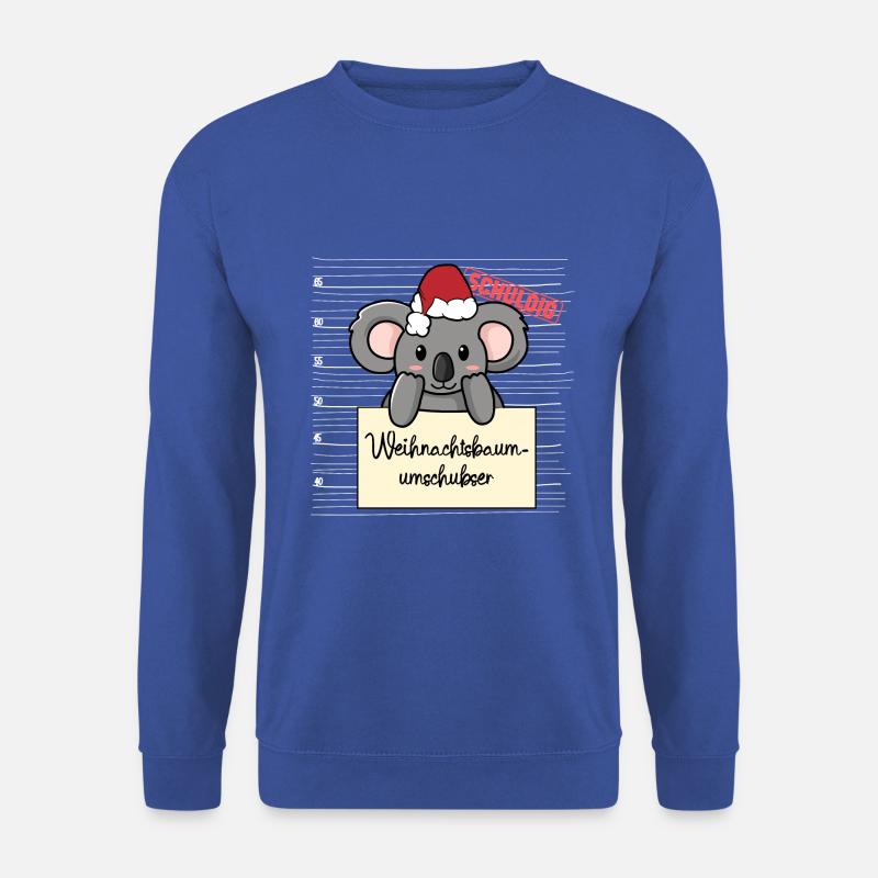 Weihnachtsbaum Umschubser Koala - Unisex Pullover - Royalblau
