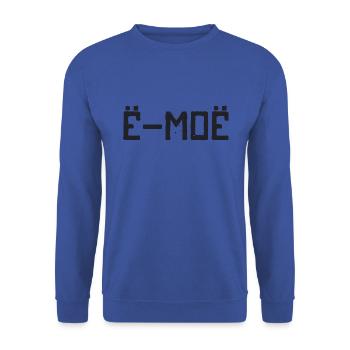 Unglaublich! Spruch auf Russisch Russak Russland - Unisex Pullover - Royalblau - Vorne - Alina (178cm) & Michal (187cm)
