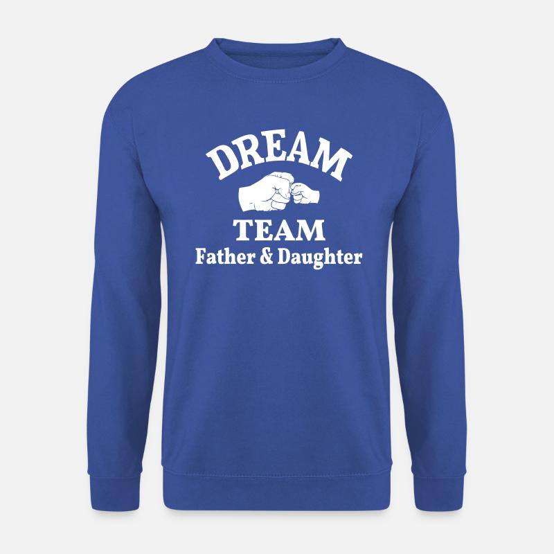 Vater Tochter Team Papa Töchter Dreamteam Faust - Unisex Pullover - Royalblau