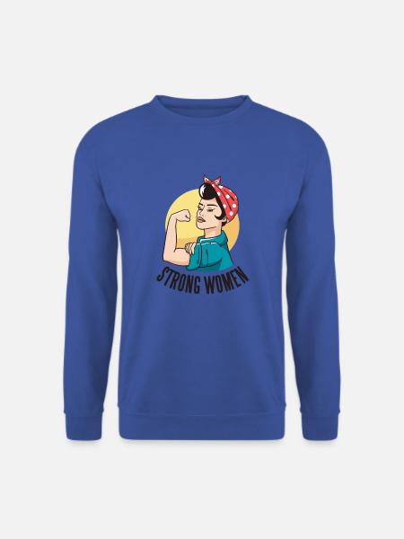 strong women Starke Frau Frauen - Unisex Pullover - Royalblau