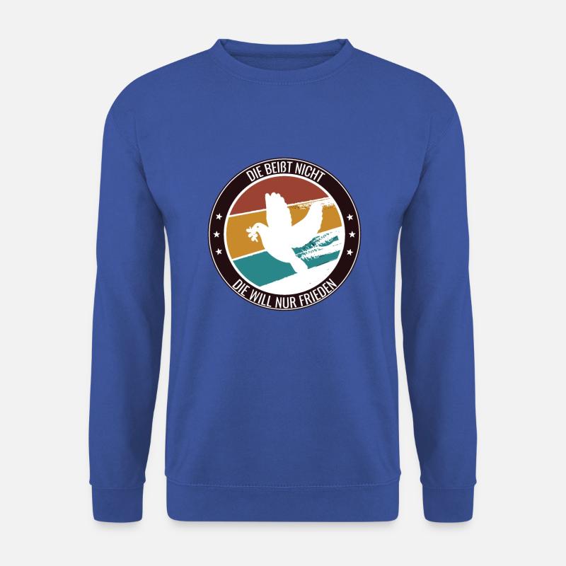 Friedenstaube Weltfriedenstag World Peace Day - Unisex Pullover - Royalblau